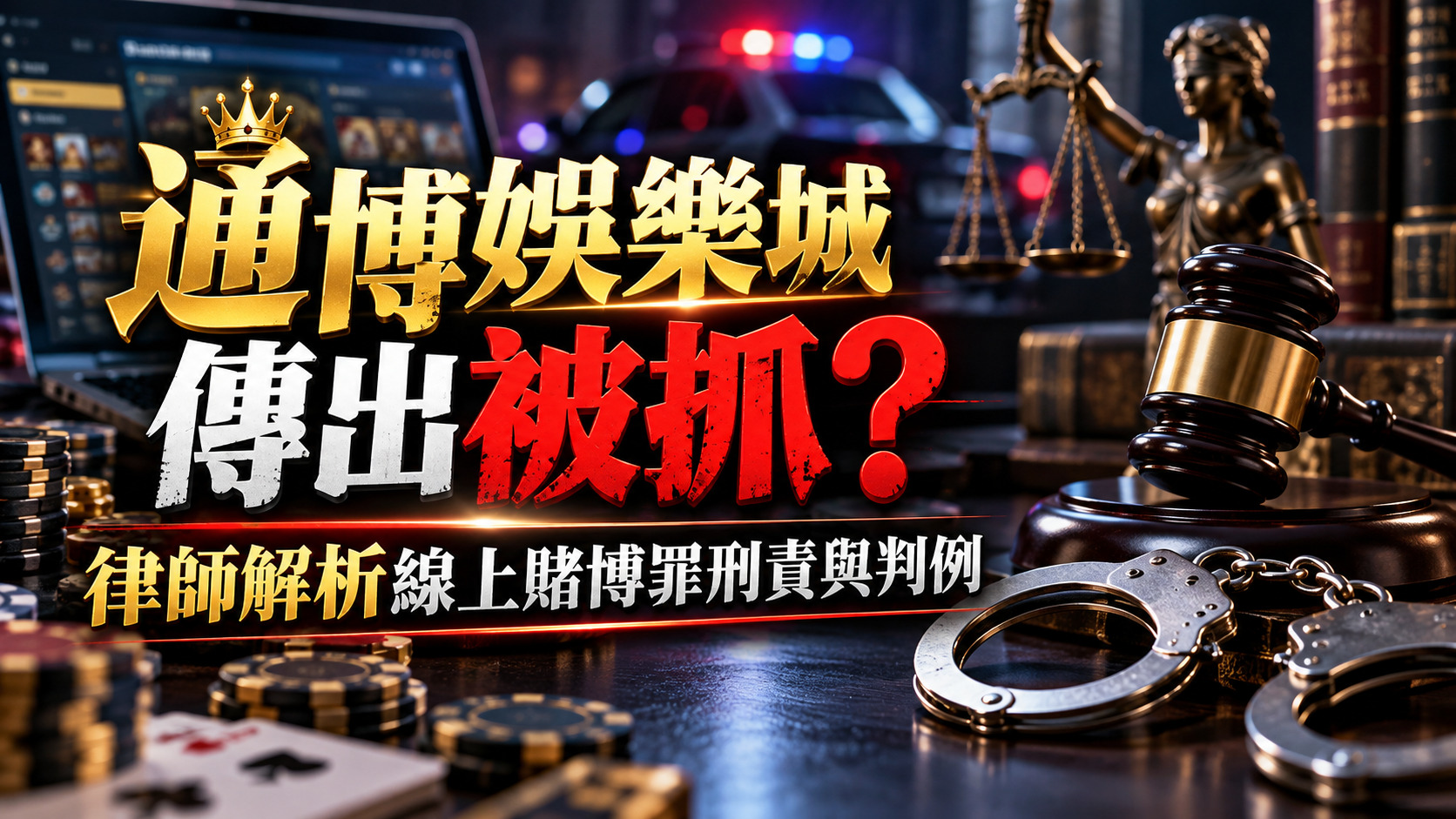 通博娛樂城傳出被抓？律師解析線上賭博罪刑責與判例